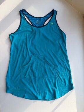 Nike Dri Fit Racerback Women’s Racer Back Athletic Tank Top with Pockets XL